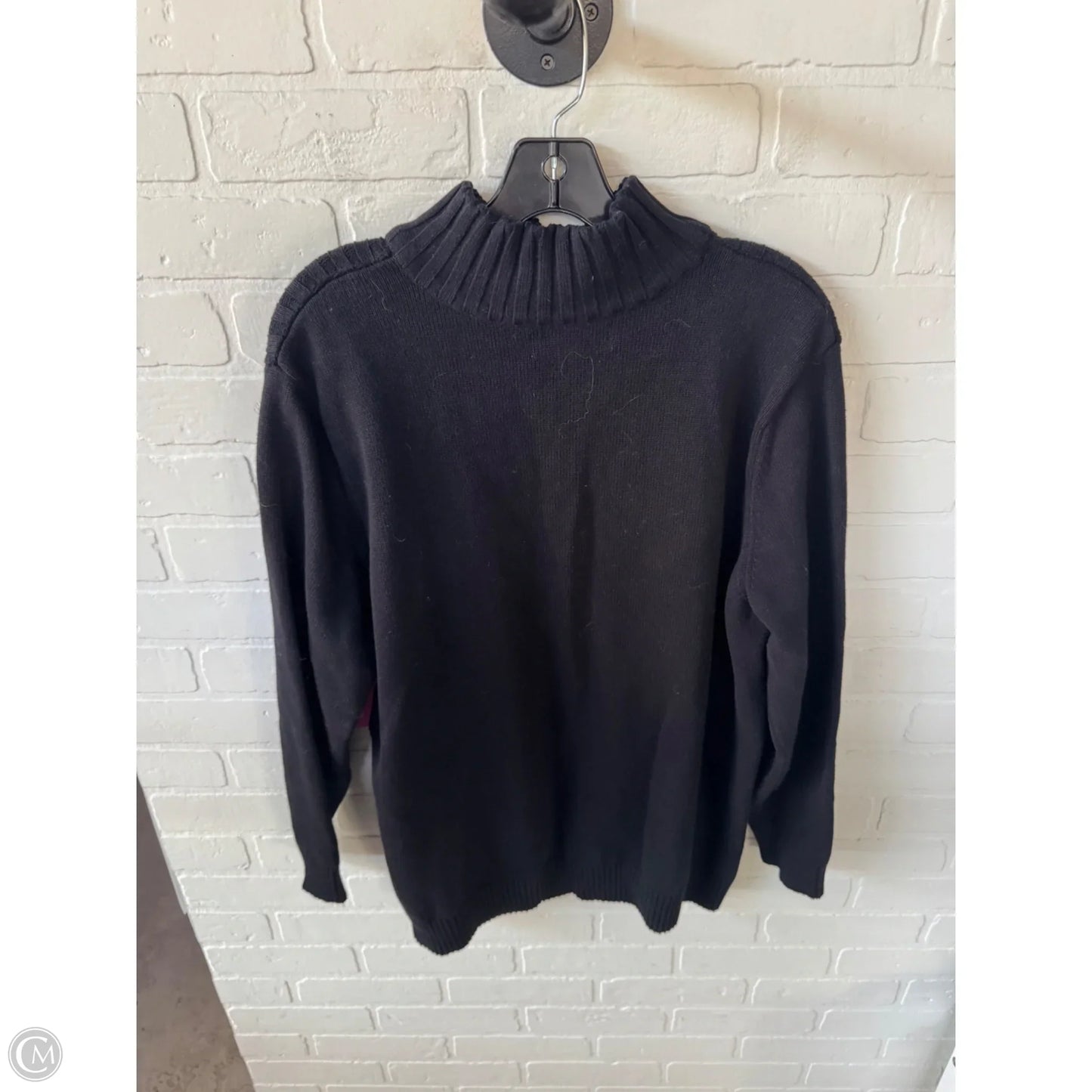 Sweater By Karen Scott In Black, Size: 1x