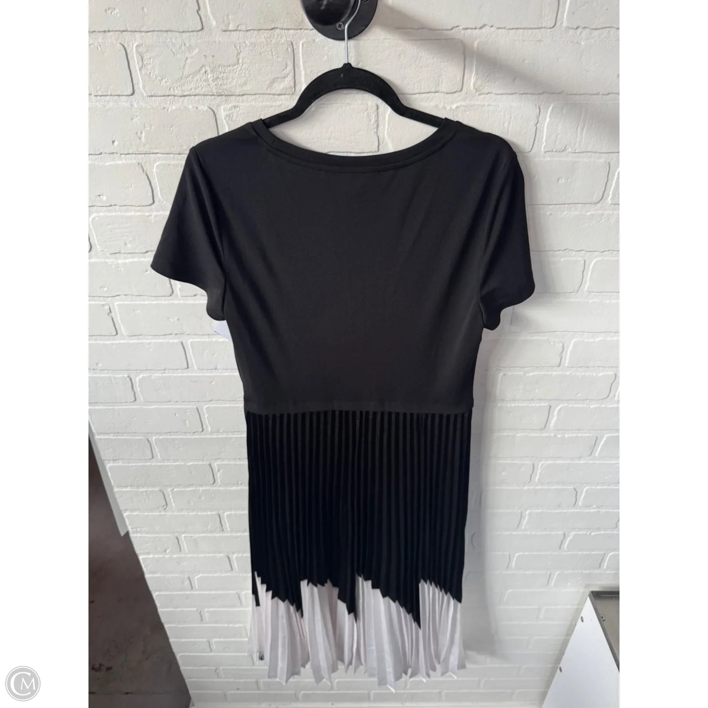 Dress Designer By Karl Lagerfeld In Black & White, Size: M