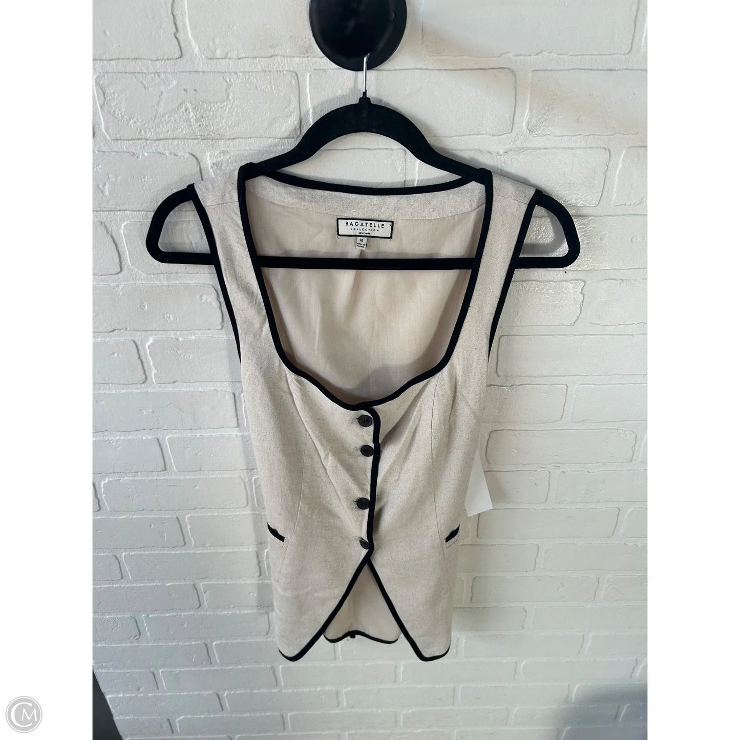 Vest Other By Bagatelle In Black & Tan, Size: M