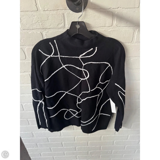 Sweater By Alfani In Black & White, Size: M