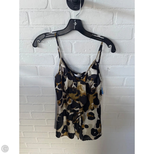 Top Sleeveless By Cabi In Black & Tan, Size: M