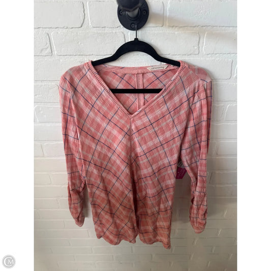 Top Long Sleeve By Soft Surroundings In Pink, Size: S