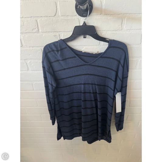 Top Long Sleeve By Soft Surroundings In Black & Blue, Size: M