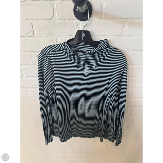 Top Long Sleeve By Soft Surroundings In Black & Blue, Size: M