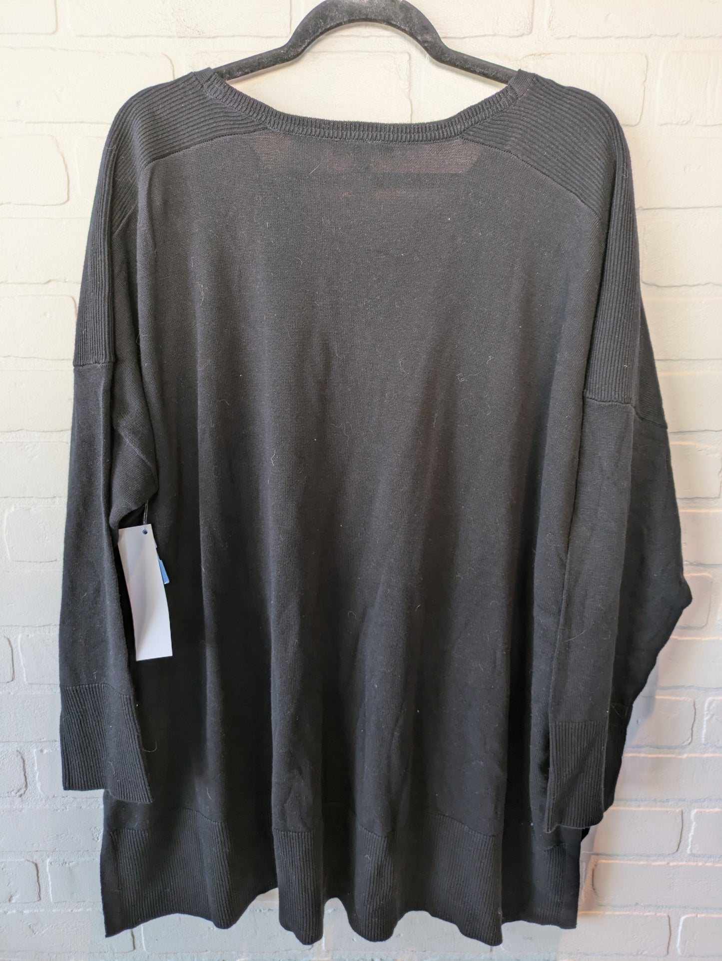 Sweater By H For Halston In Black, Size: 2x