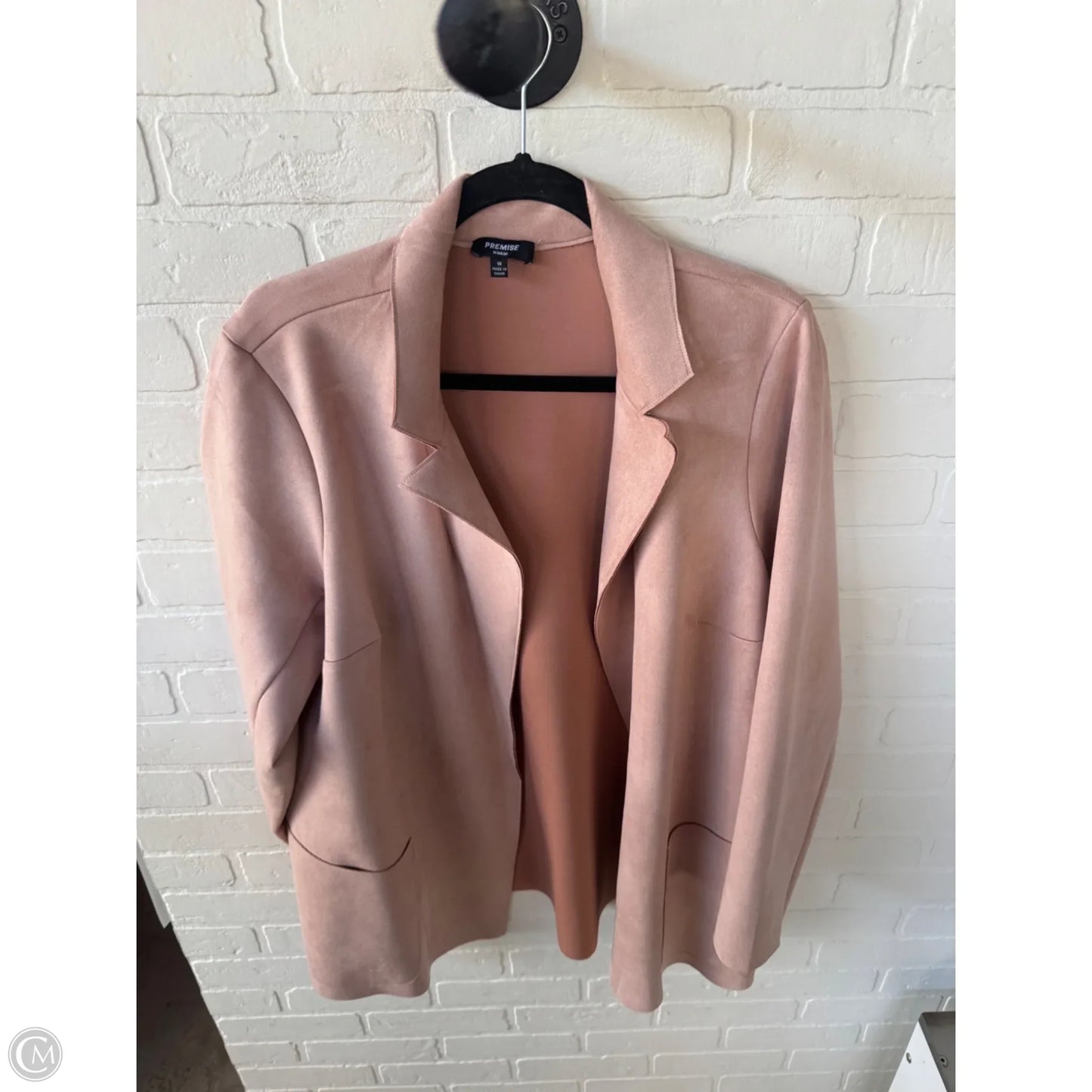 Blazer By Premise In Pink, Size: 1x