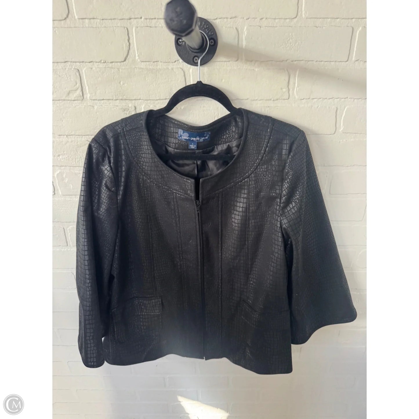 Blazer By Susan Graver In Black, Size: L