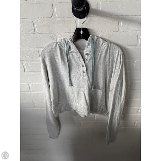 Athletic Sweatshirt Hoodie By Mono B In Grey, Size: S