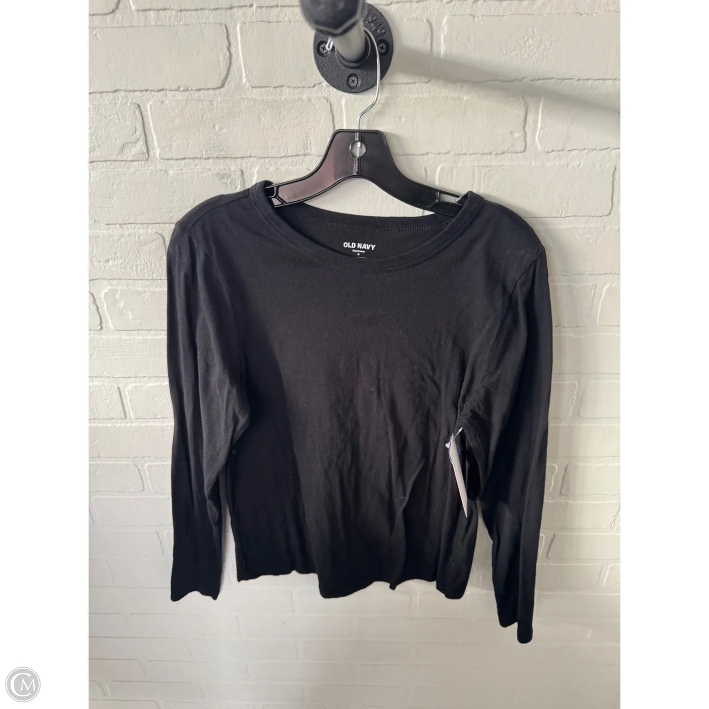 Top Long Sleeve Basic By Old Navy In Black, Size: M