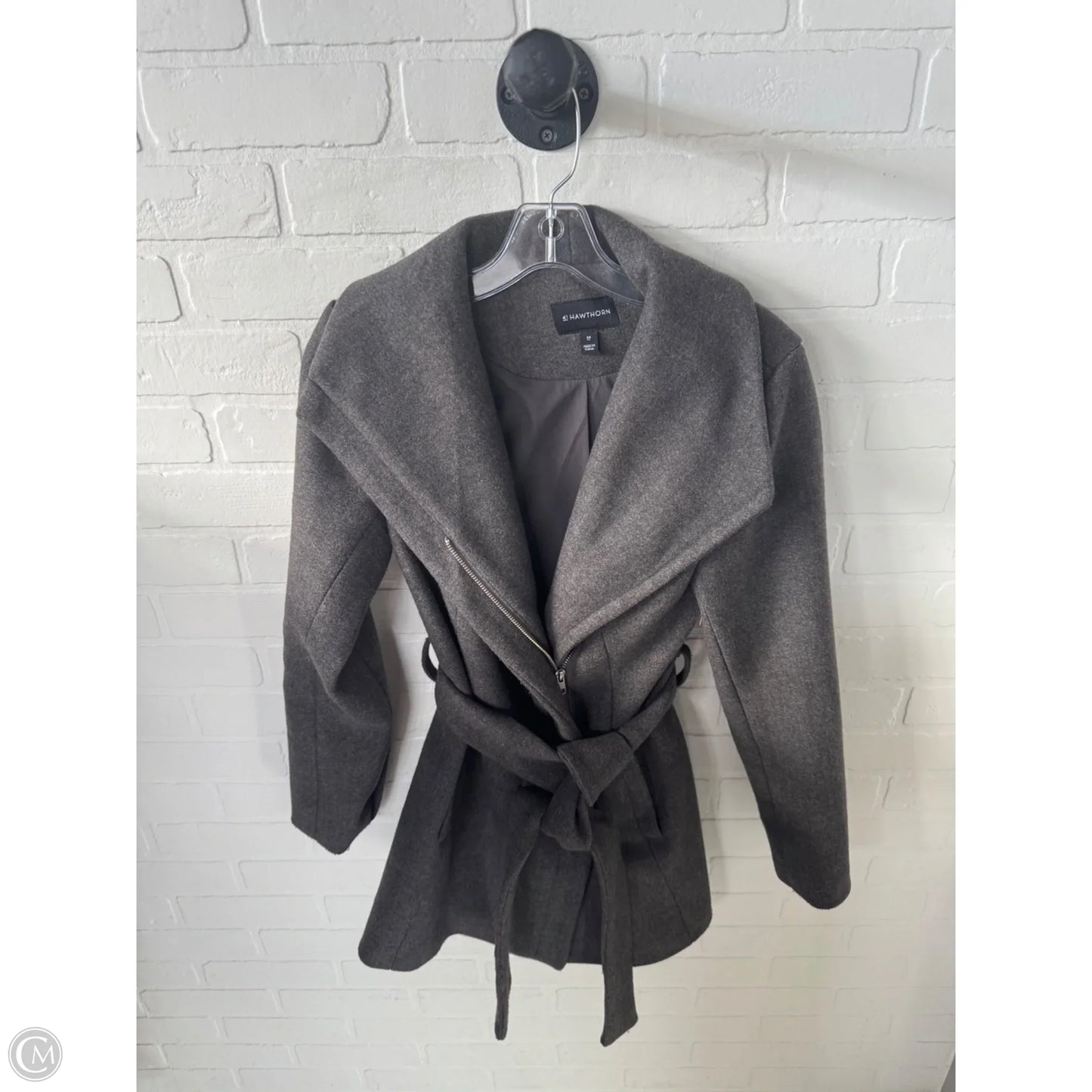 Coat Peacoat By 41 Hawthorn In Grey, Size: Xs