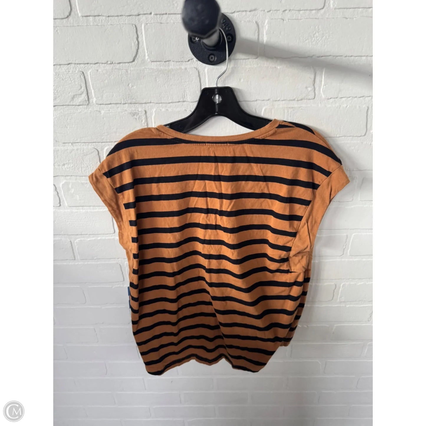 Top Sleeveless By Halogen In Black & Brown, Size: M