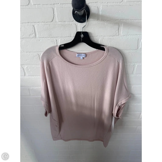 Top Short Sleeve By Michael Stars In Pink, Size: M