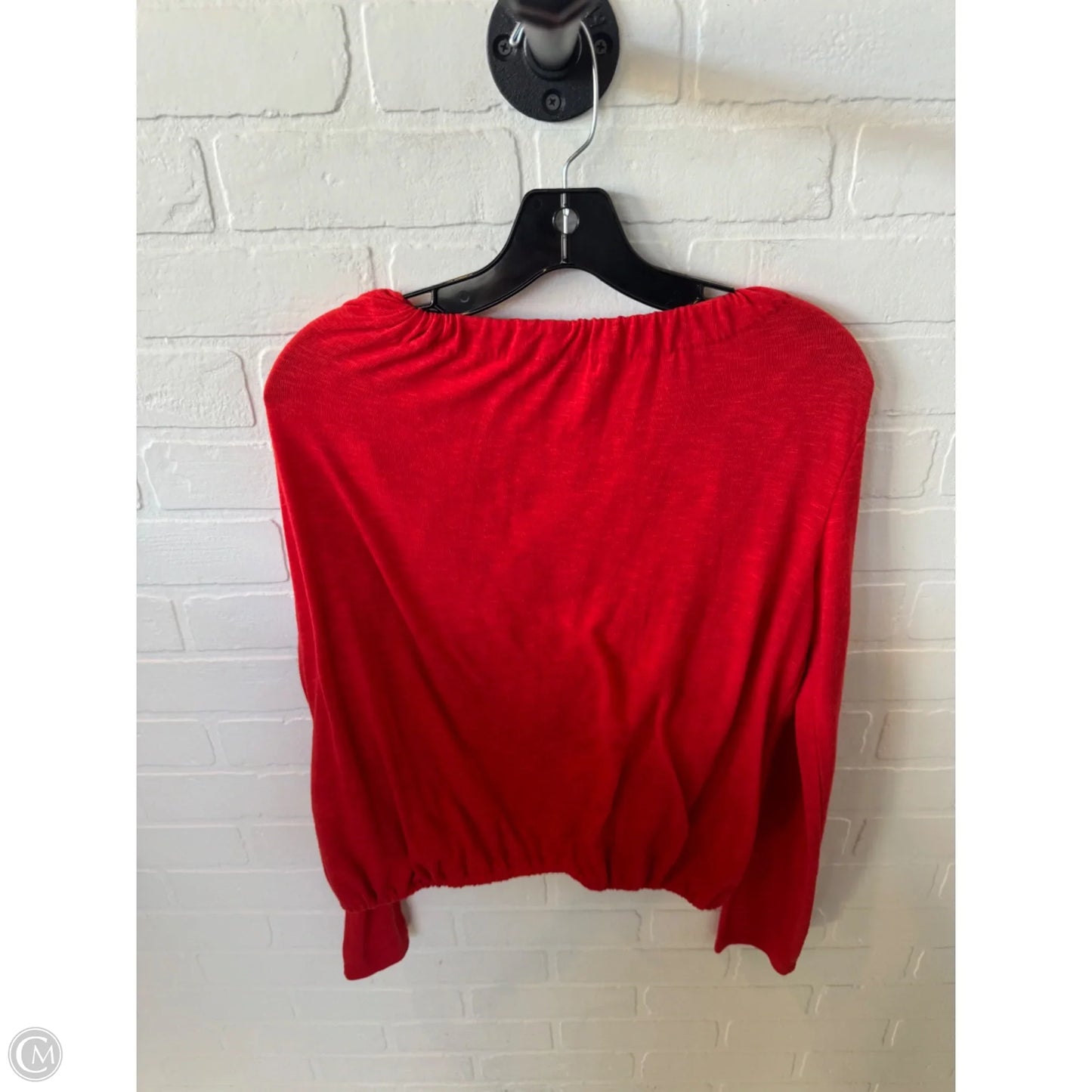 Top Long Sleeve By Michael Stars In Red, Size: M