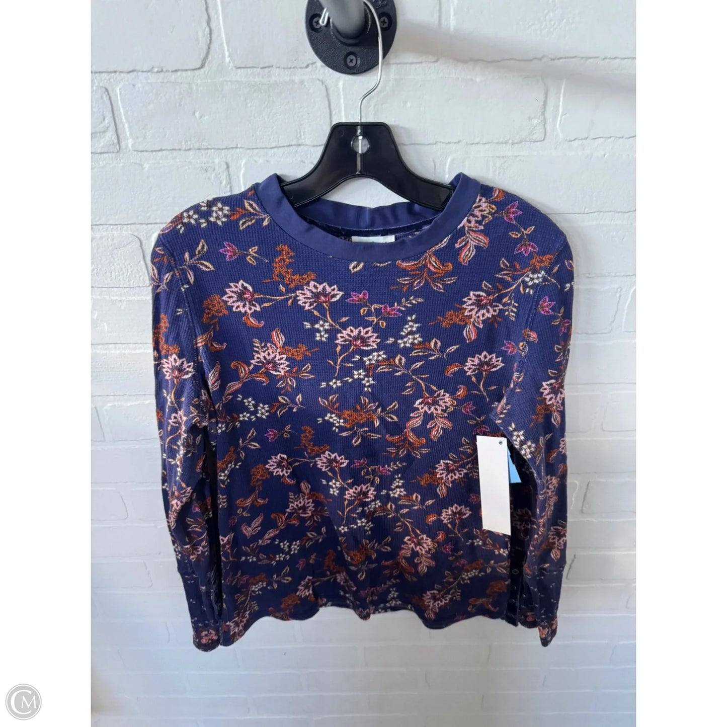 Top Long Sleeve By Sundance In Orange & Purple, Size: L