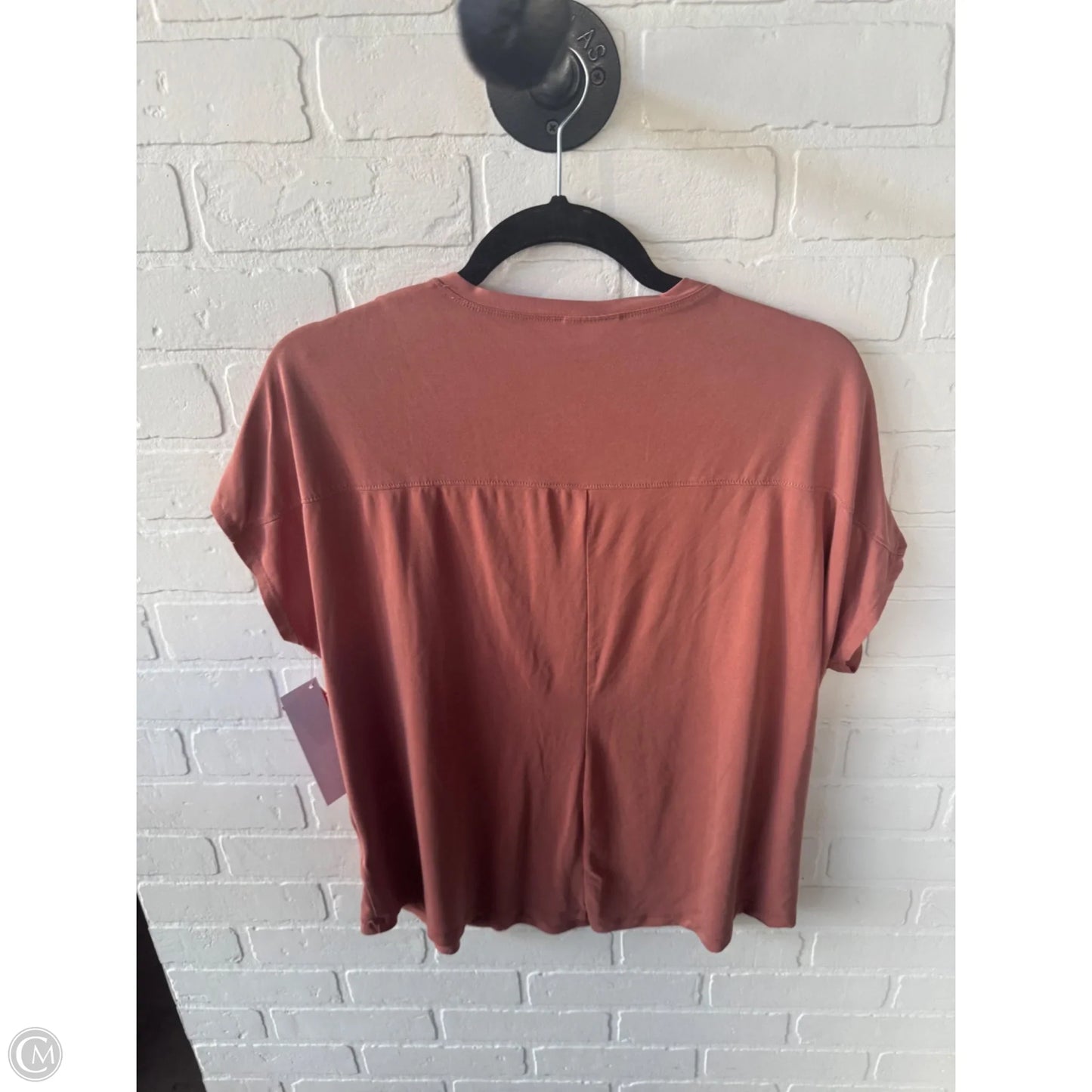 Athletic Top Short Sleeve By 32 Degrees In Orange, Size: L