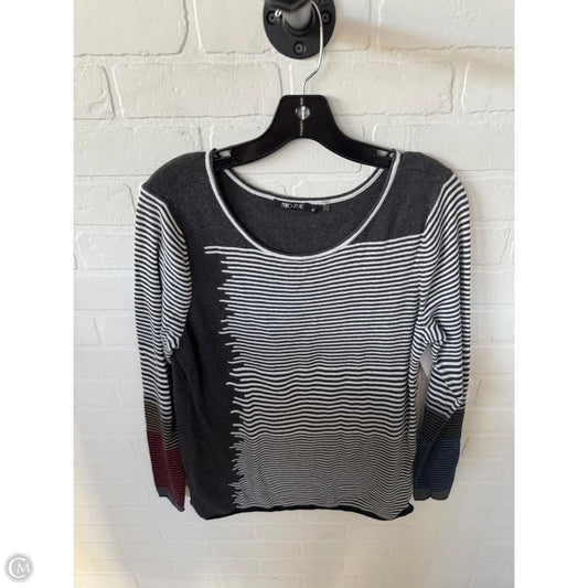 Sweater By Nic + Zoe In Grey & White, Size: Xl