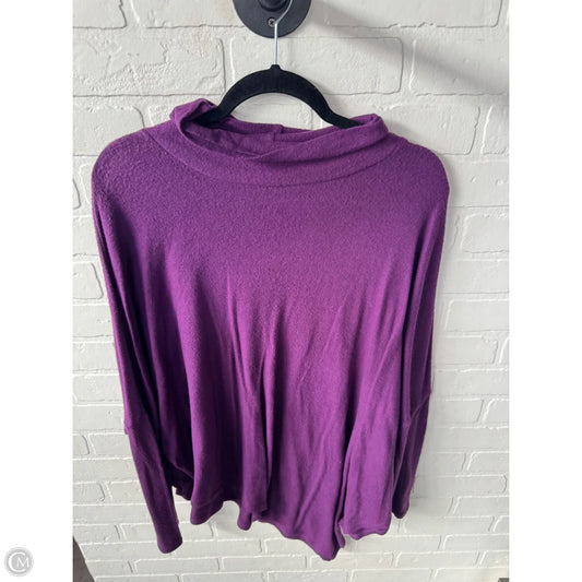 Top Long Sleeve By Saks Fifth Avenue In Purple, Size: L