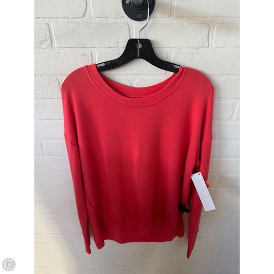 Athletic Sweatshirt Crewneck By Athleta In Orange, Size: S