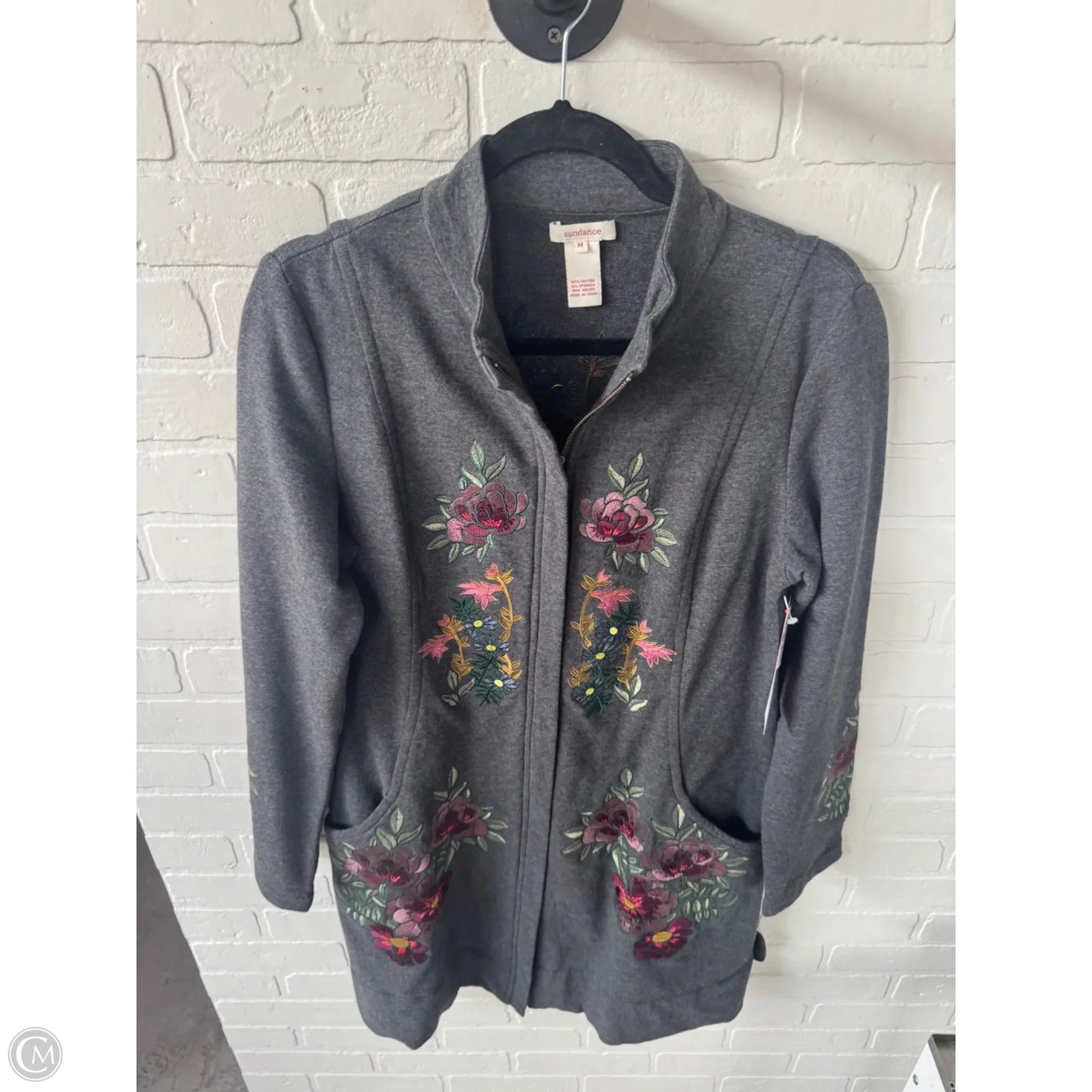 Coat Other By Sundance In Grey & Pink, Size: M