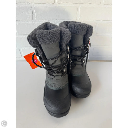 Boots Snow By Lands End In Black & Grey, Size: 7
