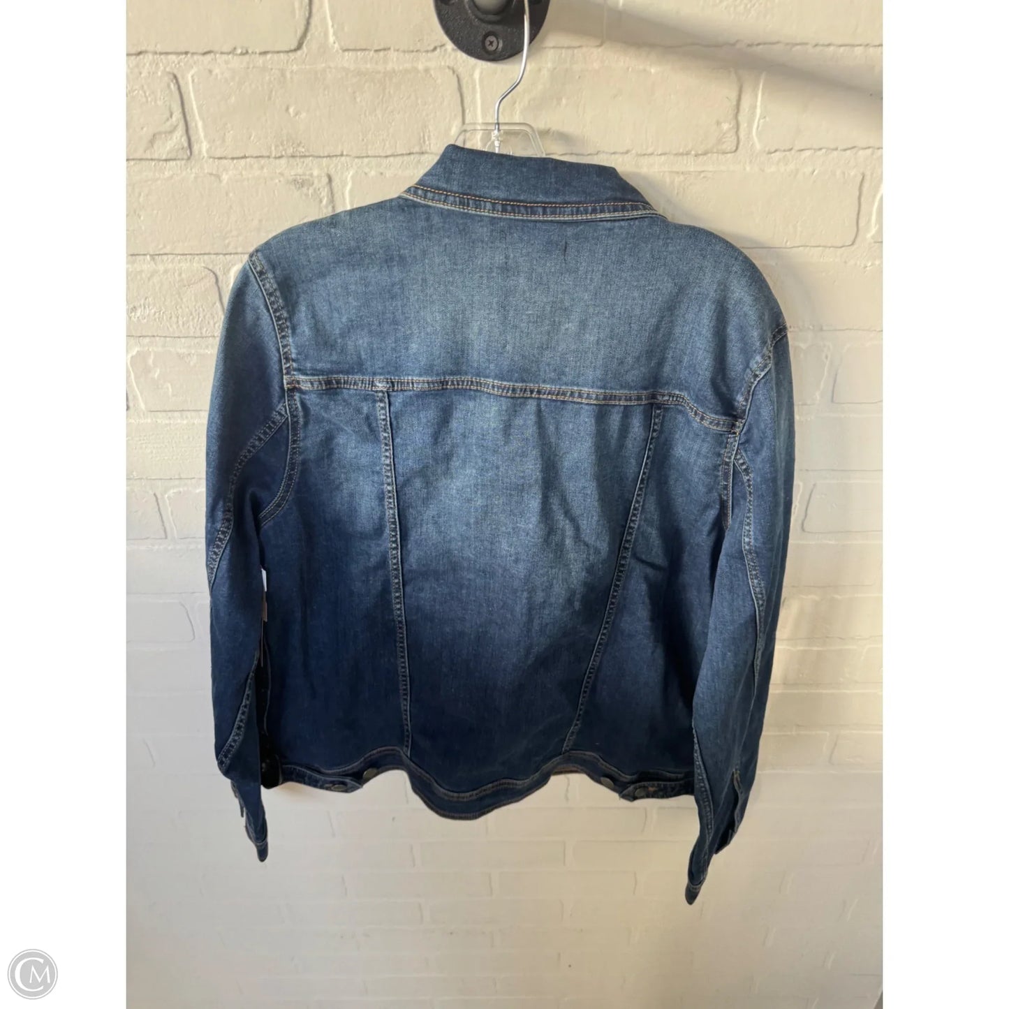 Jacket Denim By Well Worn In Blue Denim, Size: Xl