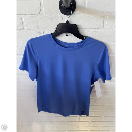 Athletic Top Short Sleeve By Lululemon In Blue, Size: S