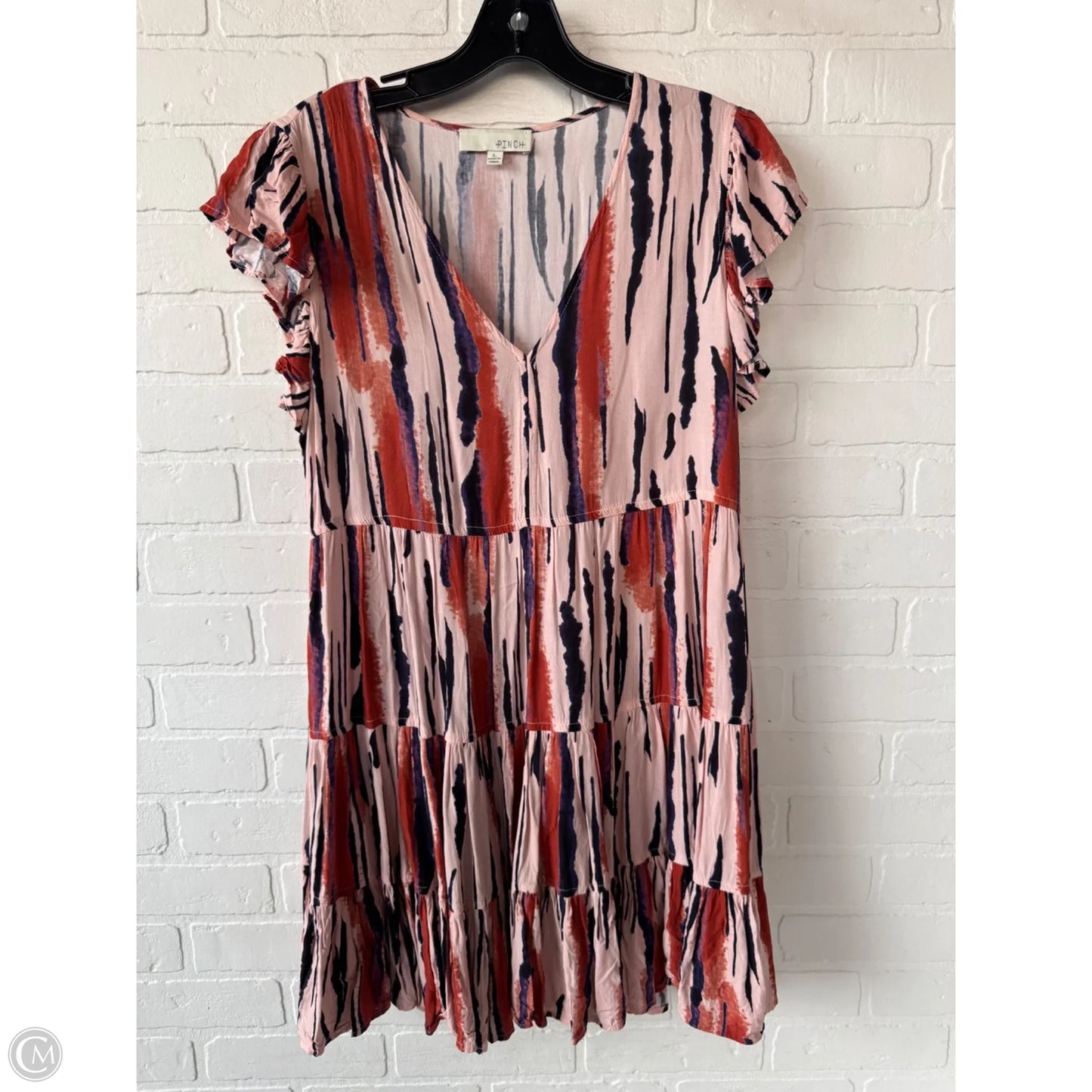 Dress Casual Short By Pinch In Orange & Pink, Size: L