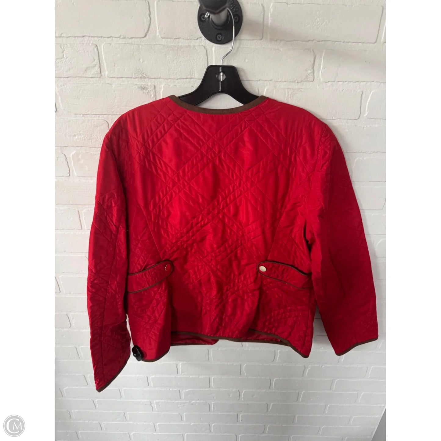 Jacket Puffer & Quilted By Charter Club In Red, Size: Xl