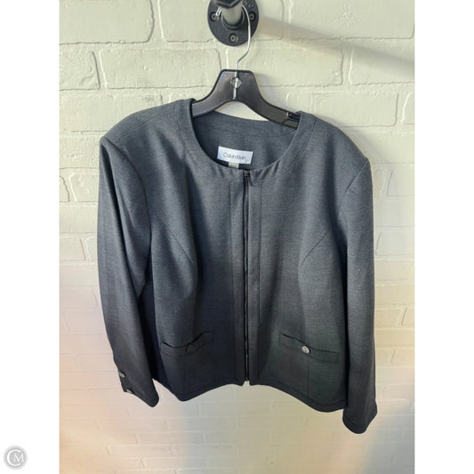 Blazer By Calvin Klein In Blue, Size: 1x