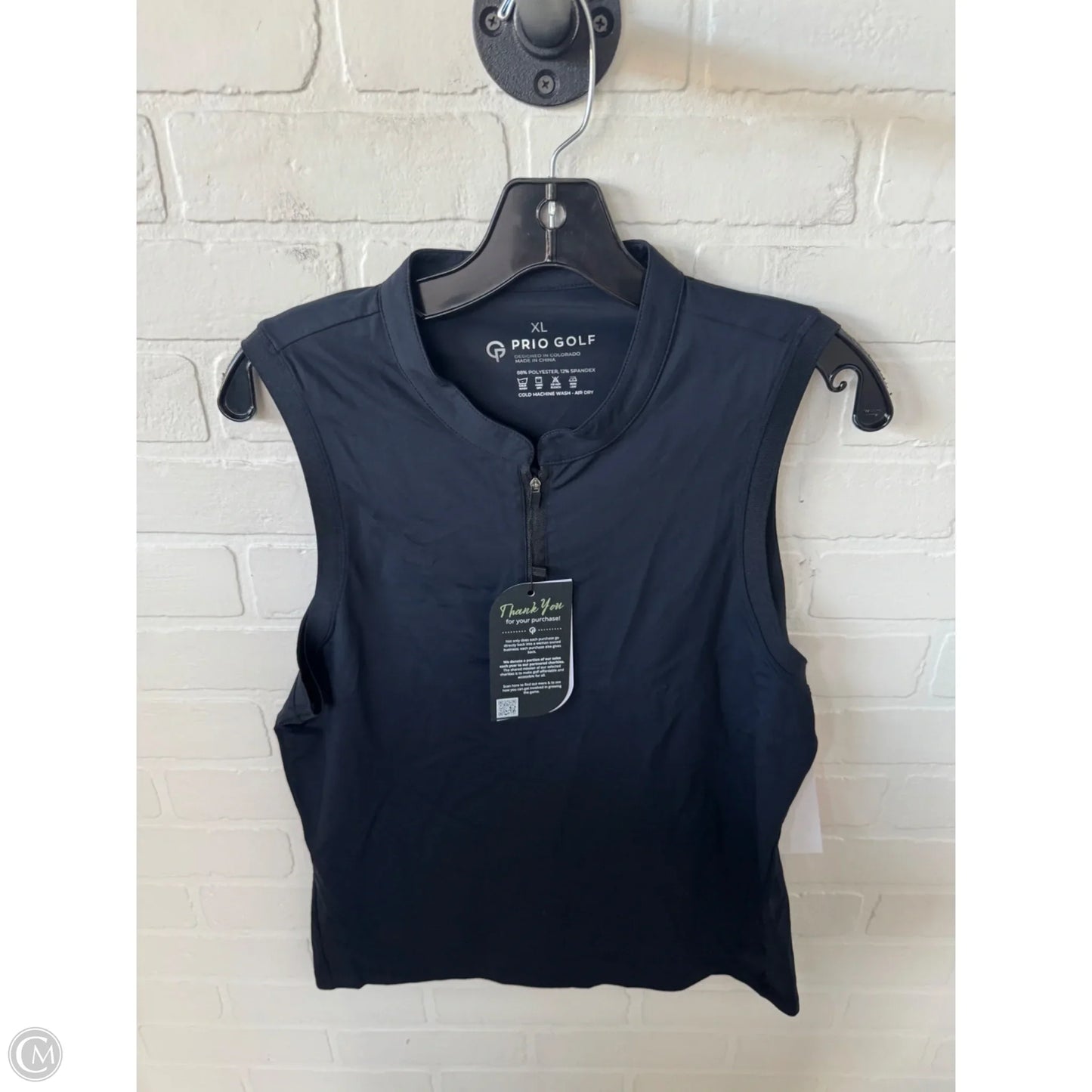 Athletic Tank Top By Clothes Mentor In Black, Size: Xl