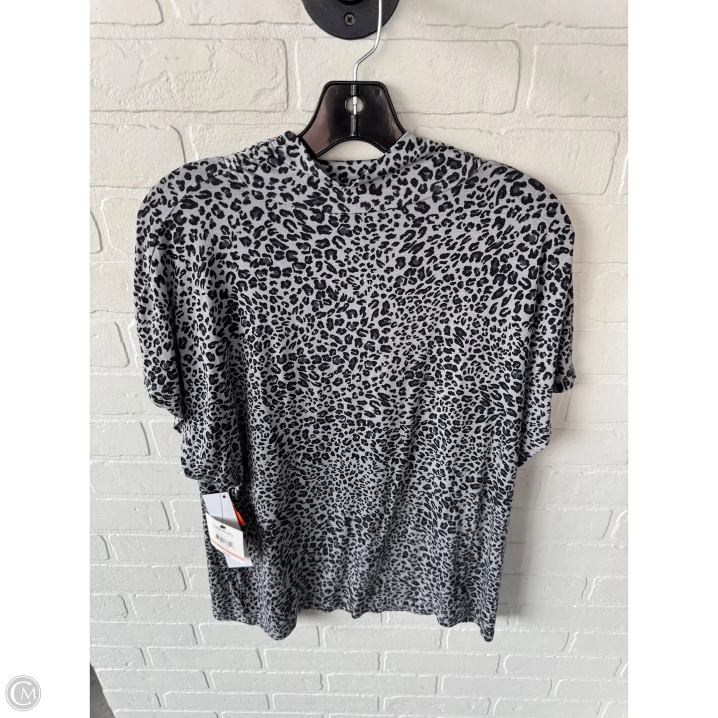 Top Short Sleeve Basic By Relativity In Grey, Size: 2x