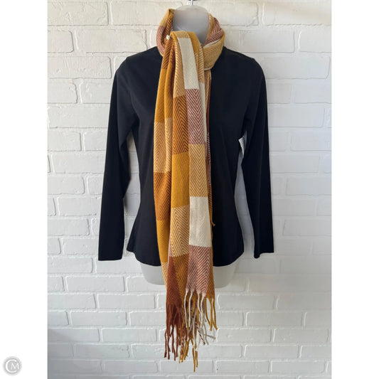 Scarf Winter By Clothes Mentor In Brown & Yellow