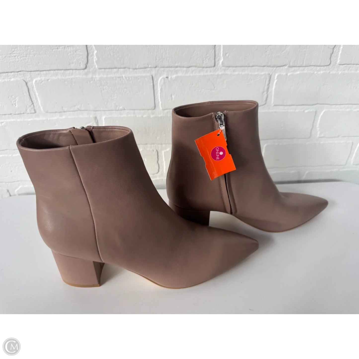 Boots Ankle Heels By Marc Fisher In Pink, Size: 9.5