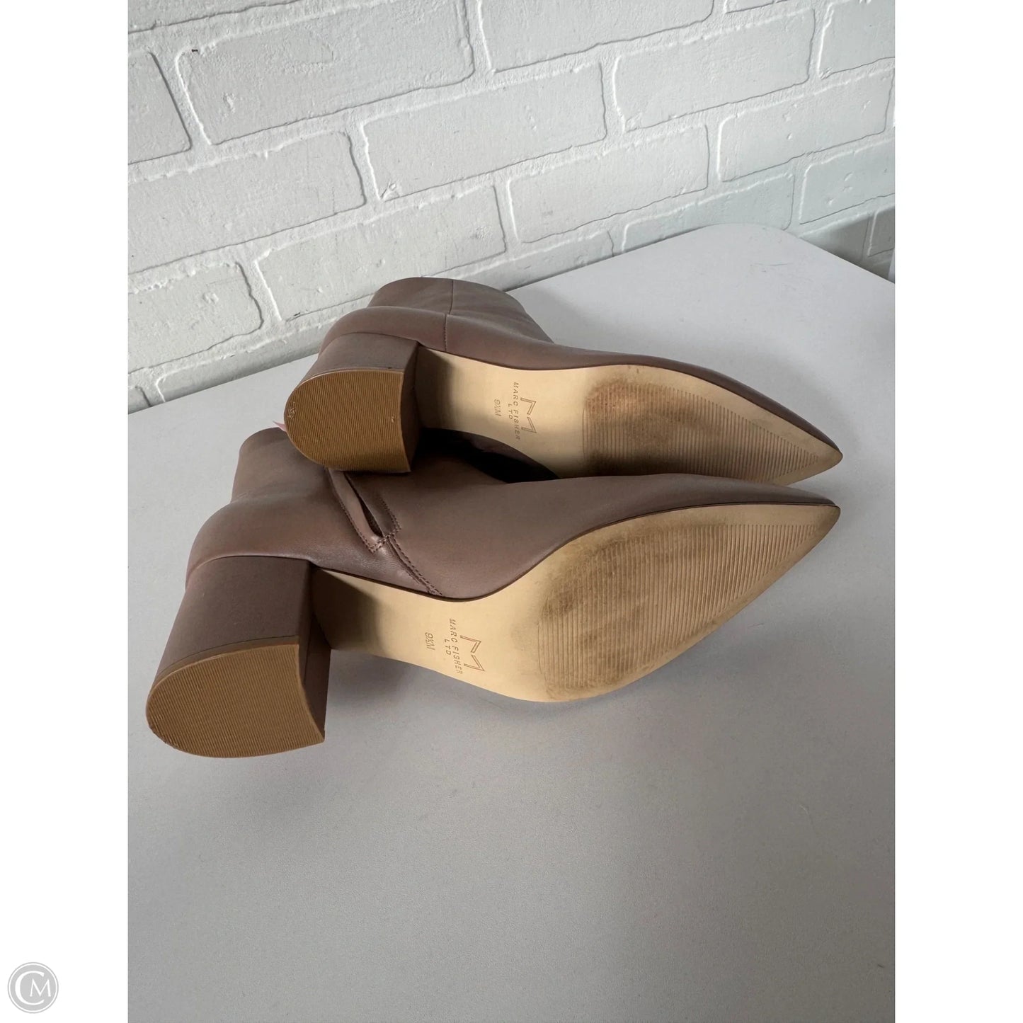 Boots Ankle Heels By Marc Fisher In Pink, Size: 9.5