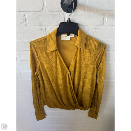 Top Long Sleeve By Maeve In Yellow, Size: Xl