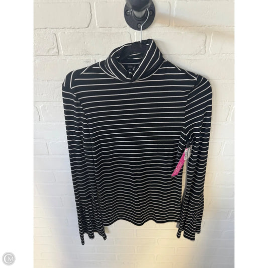 Top Long Sleeve By Paige In Black & White, Size: M