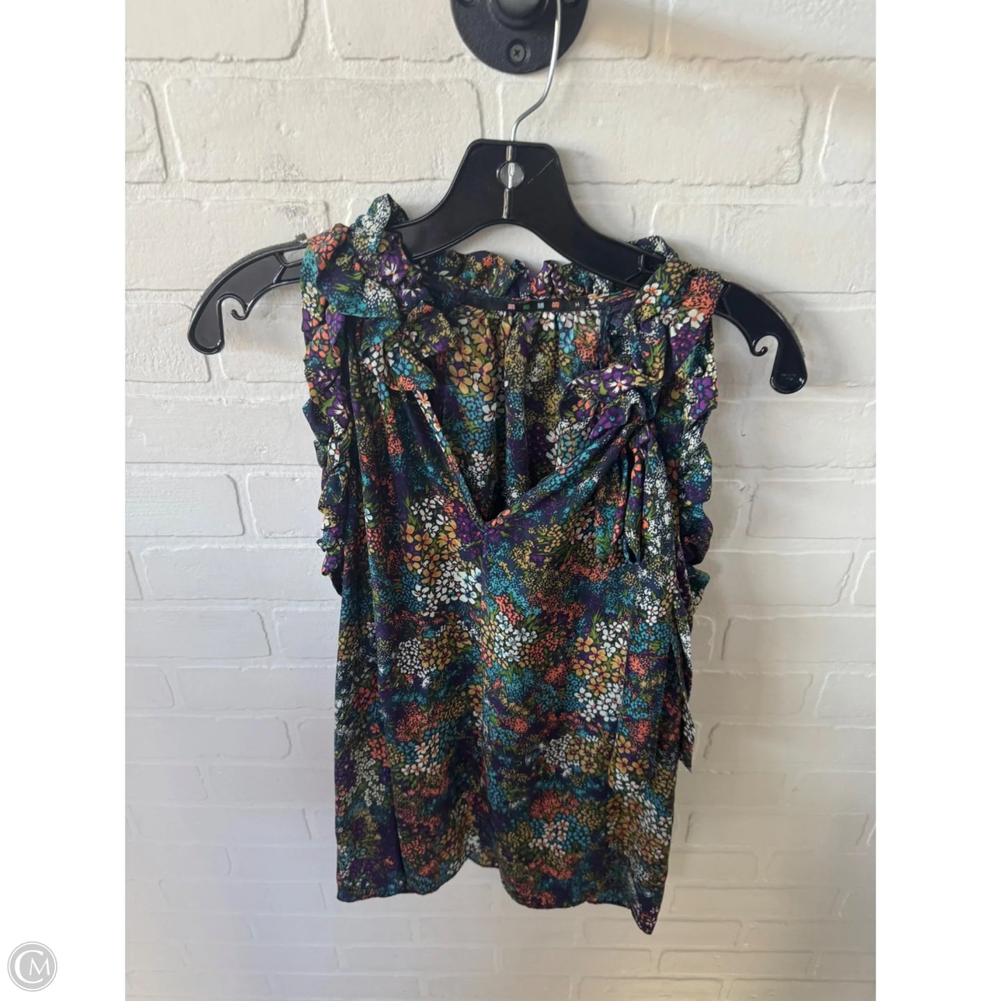 Top Sleeveless By Clothes Mentor In Blue & Green, Size: M
