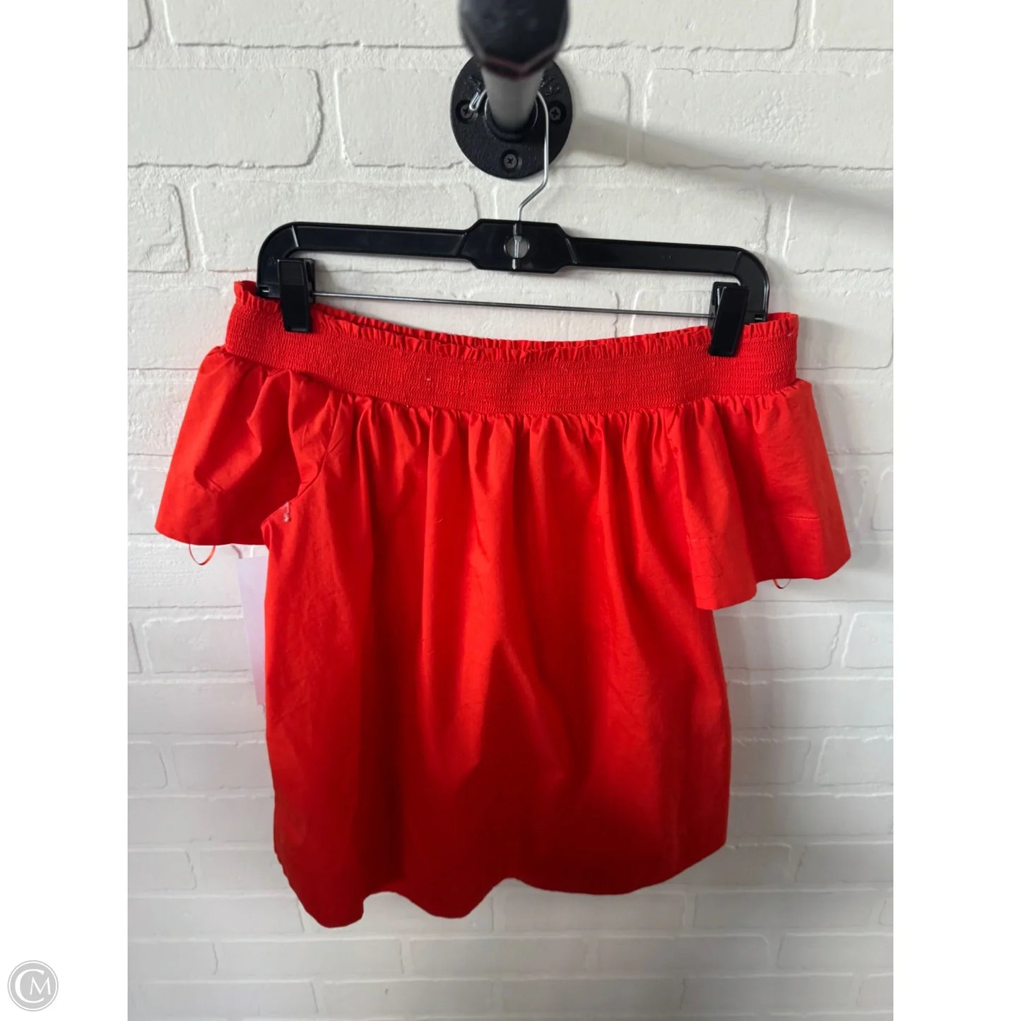 Top Short Sleeve By Marled In Orange, Size: M