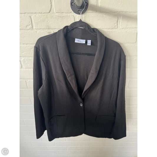 Blazer By Susan Graver In Black, Size: Xl