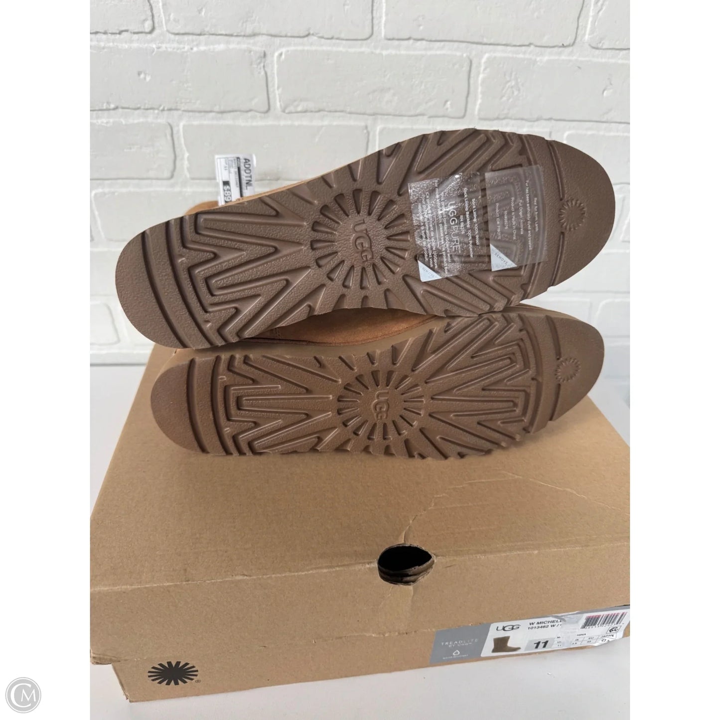 Boots Designer By Ugg In Brown, Size: 11