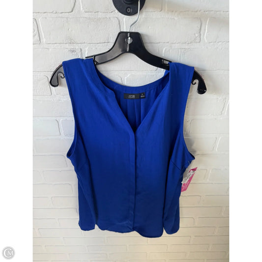 Top Sleeveless Basic By Apt 9 In Blue, Size: Xl