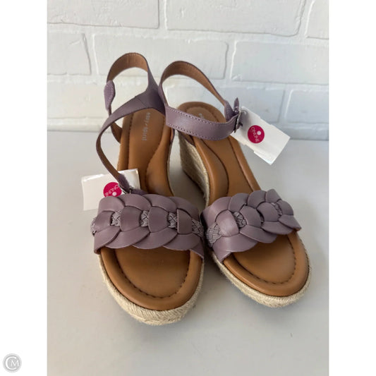 Sandals Heels Wedge By Easy Spirit In Purple, Size: 8