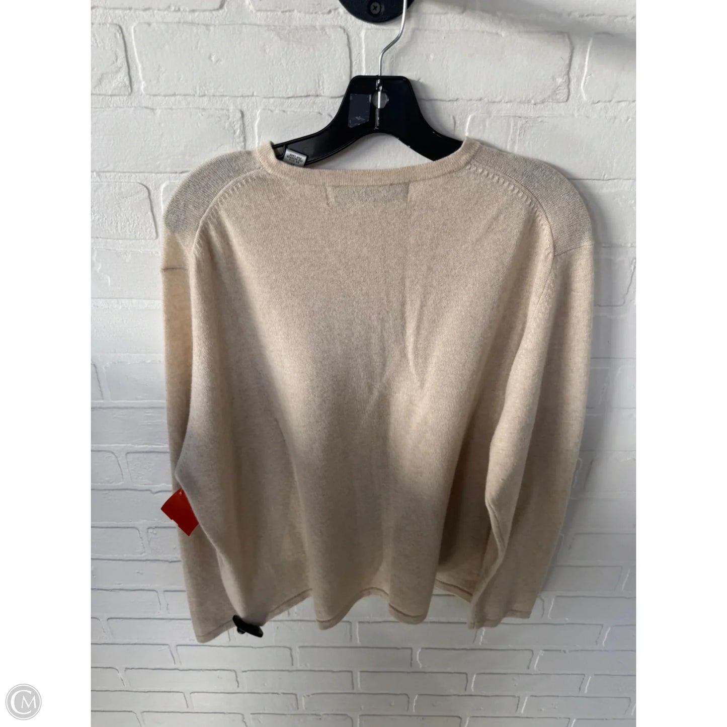 Sweater Cashmere By Valerie Stevens In Tan, Size: 2x