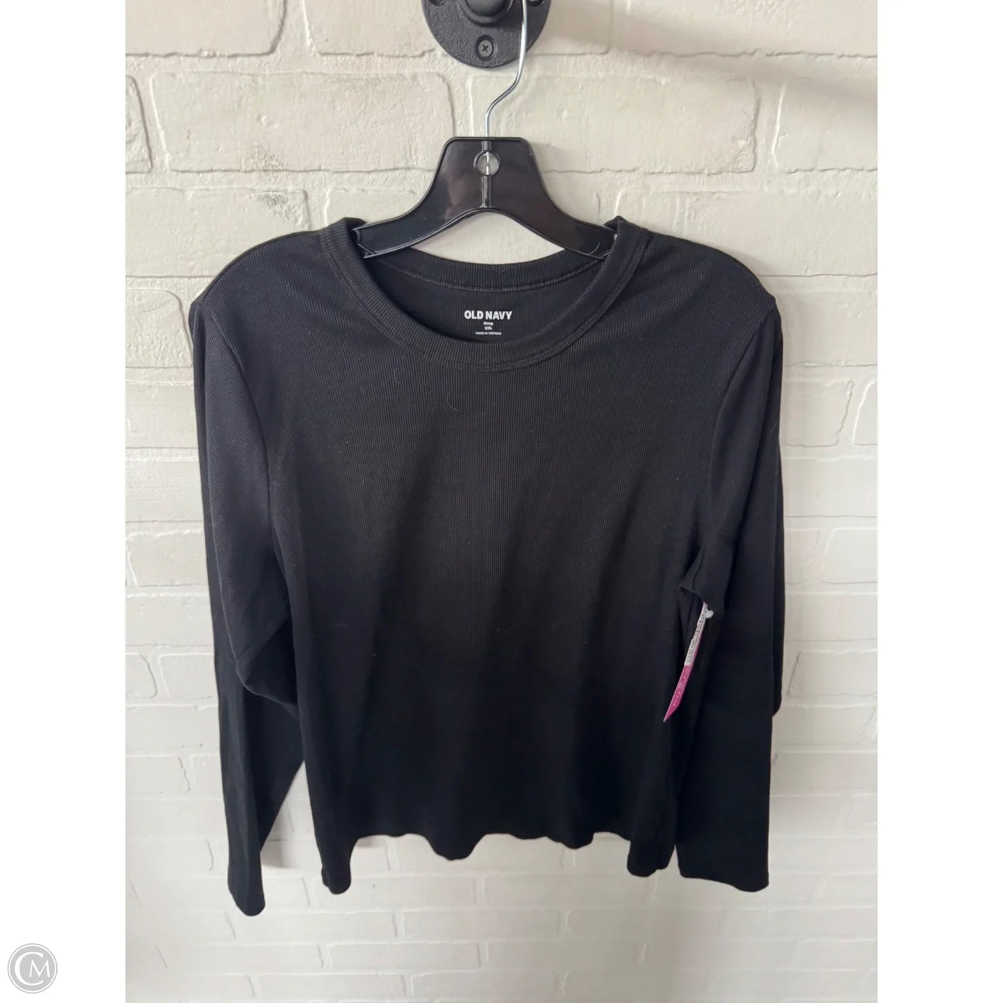 Top Long Sleeve Basic By Old Navy In Black, Size: Xxl