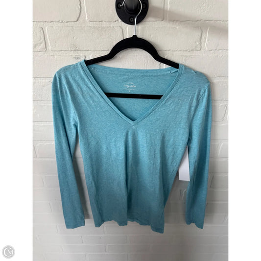 Top Long Sleeve Basic By J. Crew In Blue, Size: S