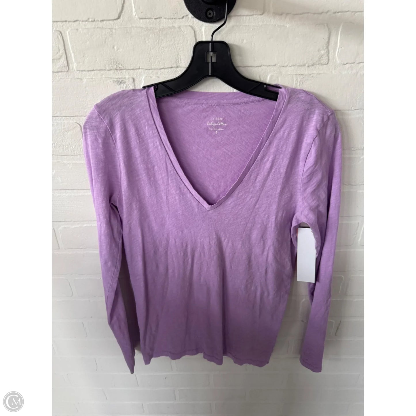 Top Long Sleeve Basic By J. Crew In Purple, Size: S