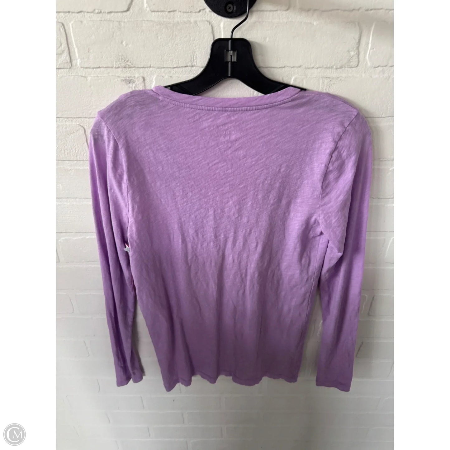 Top Long Sleeve Basic By J. Crew In Purple, Size: S