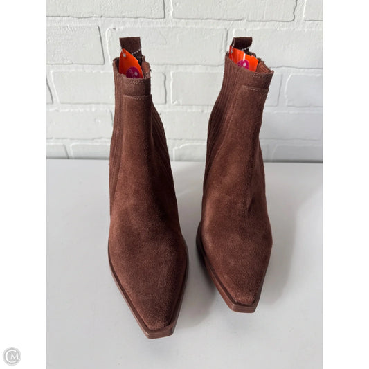 Boots Ankle Heels By Vince Camuto In Brown, Size: 8
