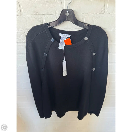 Poncho By Chicos In Black, Size: S