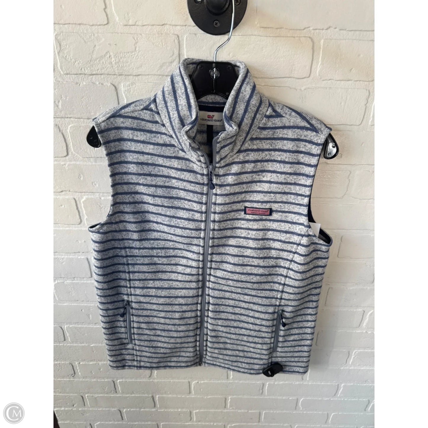 Vest Fleece By Vineyard Vines In Blue, Size: M